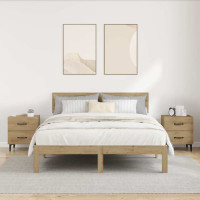 Produktbild för Sängskåp 2 pcs Artisan Ek 40 x 35 x 47,5 cm Konstruerat trä