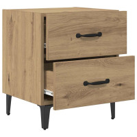 Produktbild för Sängskåp 2 pcs Artisan Ek 40 x 35 x 47,5 cm Konstruerat trä