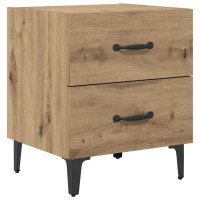 Produktbild för Sängskåp 2 pcs Artisan Ek 40 x 35 x 47,5 cm Konstruerat trä