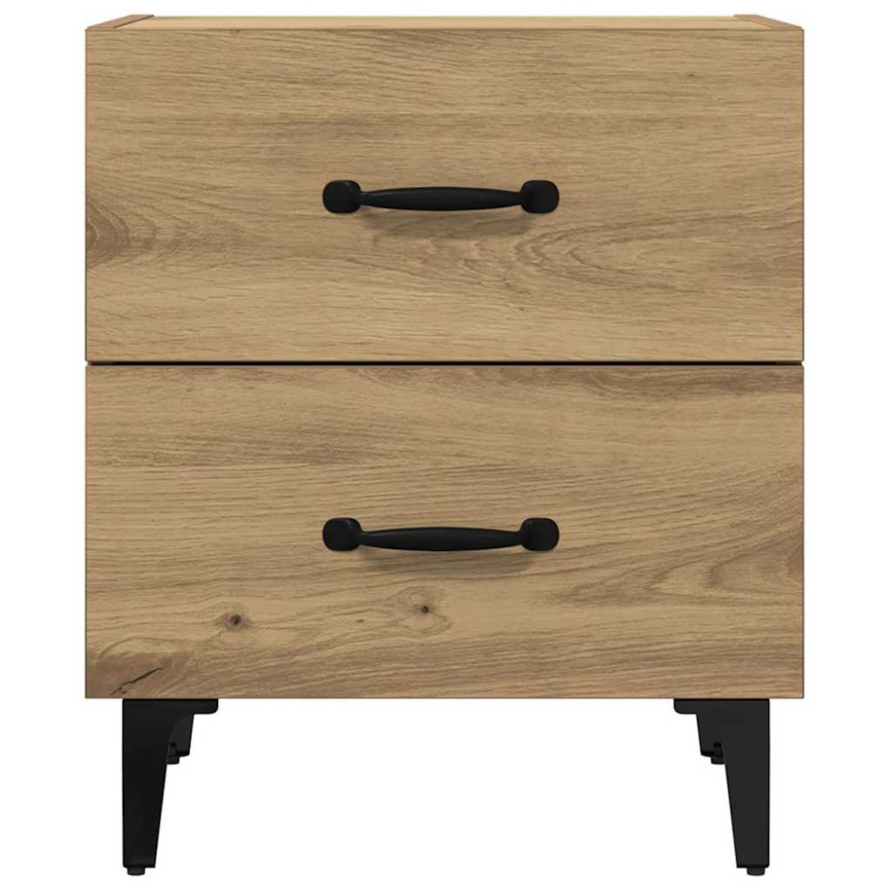Produktbild för Sängskåp 2 pcs Artisan Ek 40 x 35 x 47,5 cm Konstruerat trä