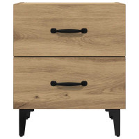Produktbild för Sängskåp 2 pcs Artisan Ek 40 x 35 x 47,5 cm Konstruerat trä