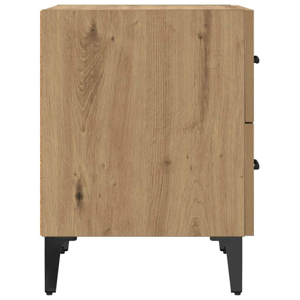 Produktbild för Sängskåp 2 pcs Artisan Ek 40 x 35 x 47,5 cm Konstruerat trä