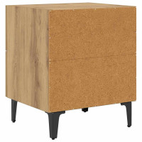 Produktbild för Sängskåp 2 pcs Artisan Ek 40 x 35 x 47,5 cm Konstruerat trä