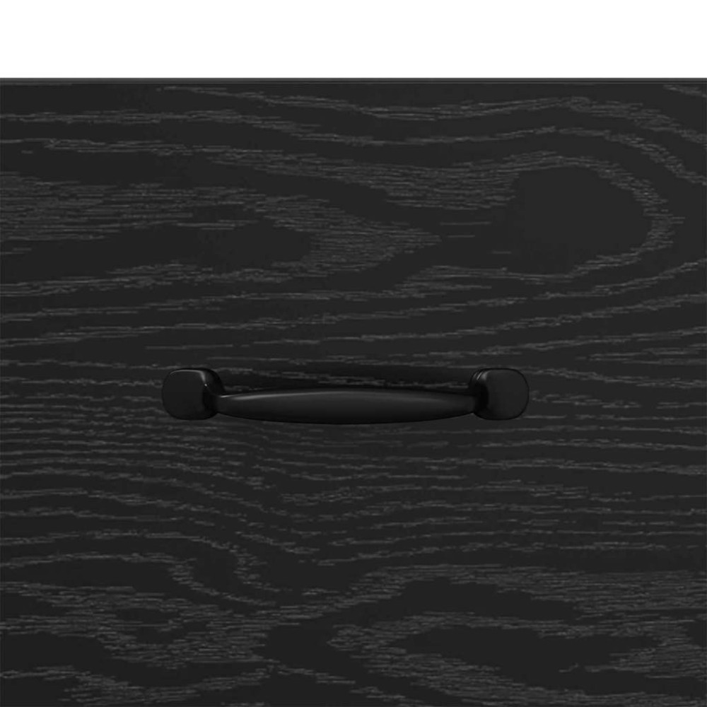 Produktbild för Sängskåp 2 pcs Svart Ek 40 x 35 x 47,5 cm Konstruerat trä