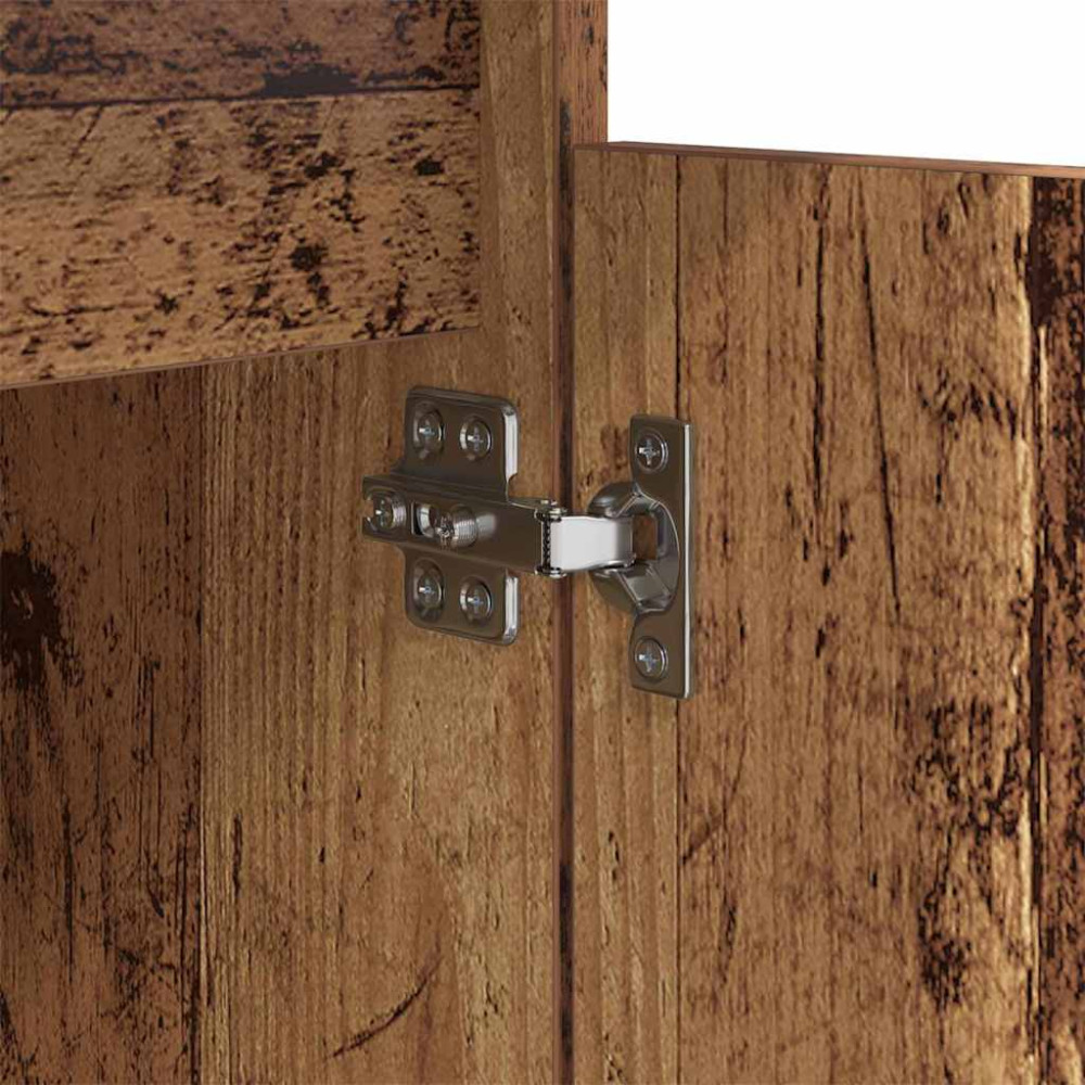 Produktbild för Nattduksbord 2 pcs Gammalt trä 40 x 35 x 70 cm Konstruerat trä