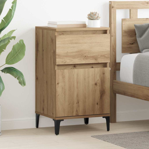 vidaXL Nattduksbord 2 st Artisan Ek 40 x 35 x 70 cm Konstruerat trä