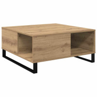 Produktbild för Kaffeebord Artisan Ek 80 x 80 x 36,5 cm Konstruerat trä