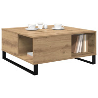Produktbild för Kaffeebord Artisan Ek 80 x 80 x 36,5 cm Konstruerat trä