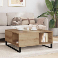 Produktbild för Kaffeebord Artisan Ek 80 x 80 x 36,5 cm Konstruerat trä
