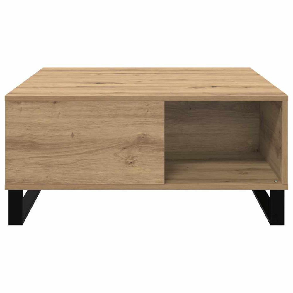 Produktbild för Kaffeebord Artisan Ek 80 x 80 x 36,5 cm Konstruerat trä