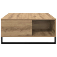 Produktbild för Kaffeebord Artisan Ek 80 x 80 x 36,5 cm Konstruerat trä