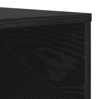 Produktbild för Kaffeebord Svart Ek 80 x 80 x 36,5 cm Konstruerat trä