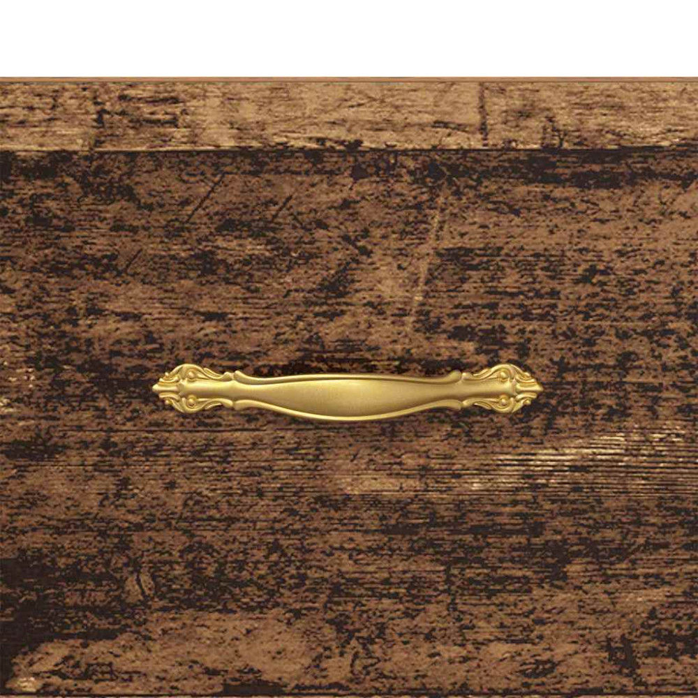 Produktbild för Nattduksbord med låda 2 pcs Gammalt trä 40 x 35 x 47,5 cm