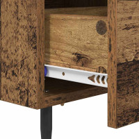 Produktbild för Nattduksbord med låda 2 pcs Gammalt trä 40 x 35 x 47,5 cm