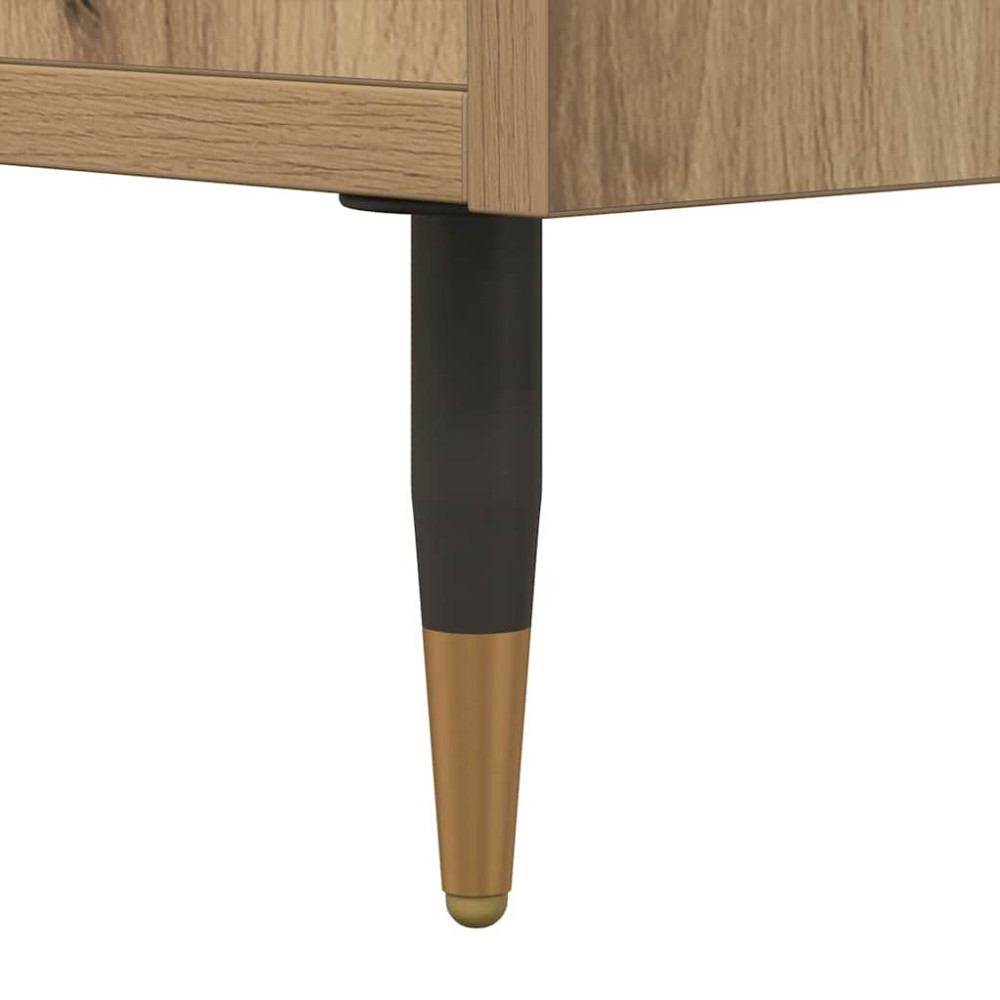 Produktbild för Nattduksbord 2 pcs Artisan Ek 40 x 35 x 47,5 cm Konstruerat trä