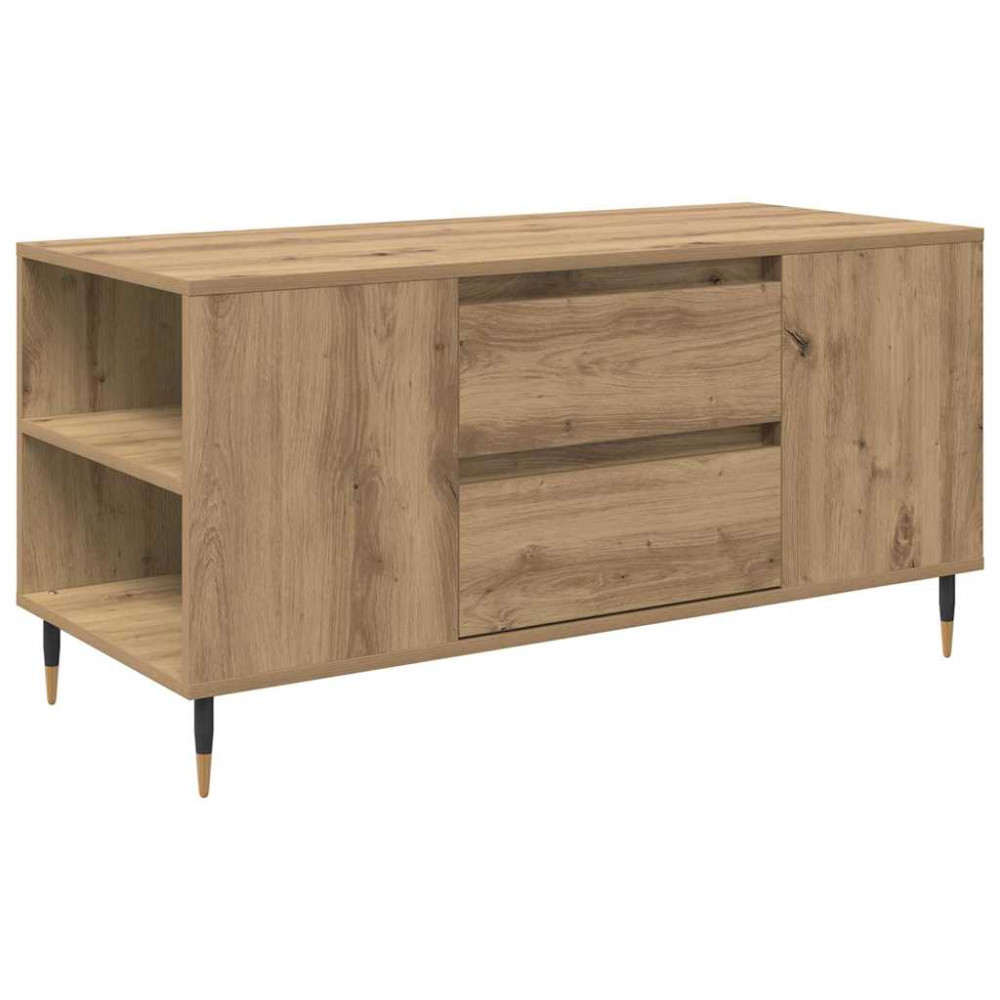 Produktbild för Kaffeebord Artisan Ek 102 x 44,5 x 50 cm Konstruerat trä