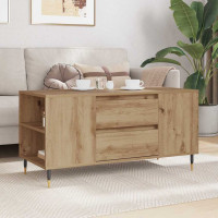 Produktbild för Kaffeebord Artisan Ek 102 x 44,5 x 50 cm Konstruerat trä