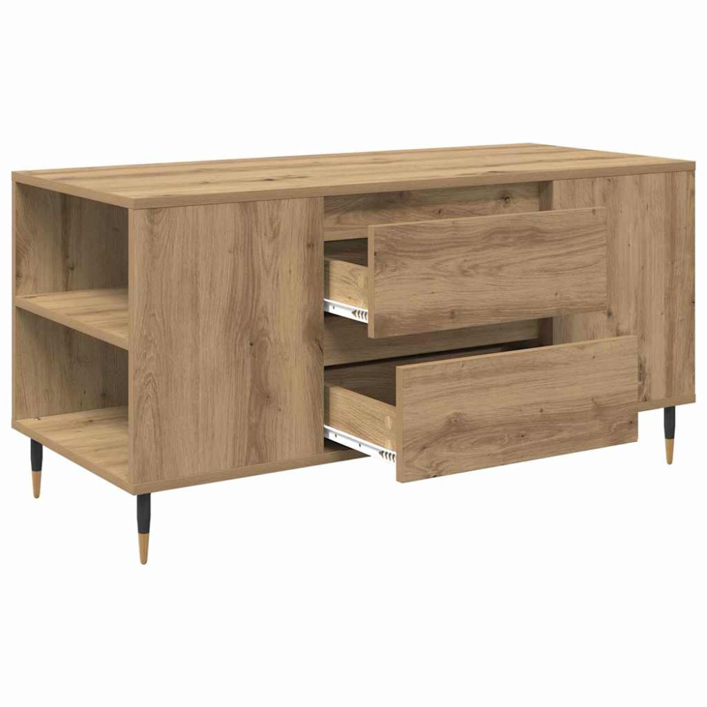 Produktbild för Kaffeebord Artisan Ek 102 x 44,5 x 50 cm Konstruerat trä