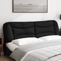 Produktbild för Headboard Cushion "Hvar" Black 193 cm Faux Leather