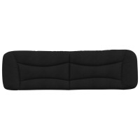 Produktbild för Headboard Cushion "Hvar" Black 193 cm Faux Leather