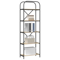 Produktbild för Hyllsystem Sonoma-ek 60 x 30 x 183 cm Konstruerat trä