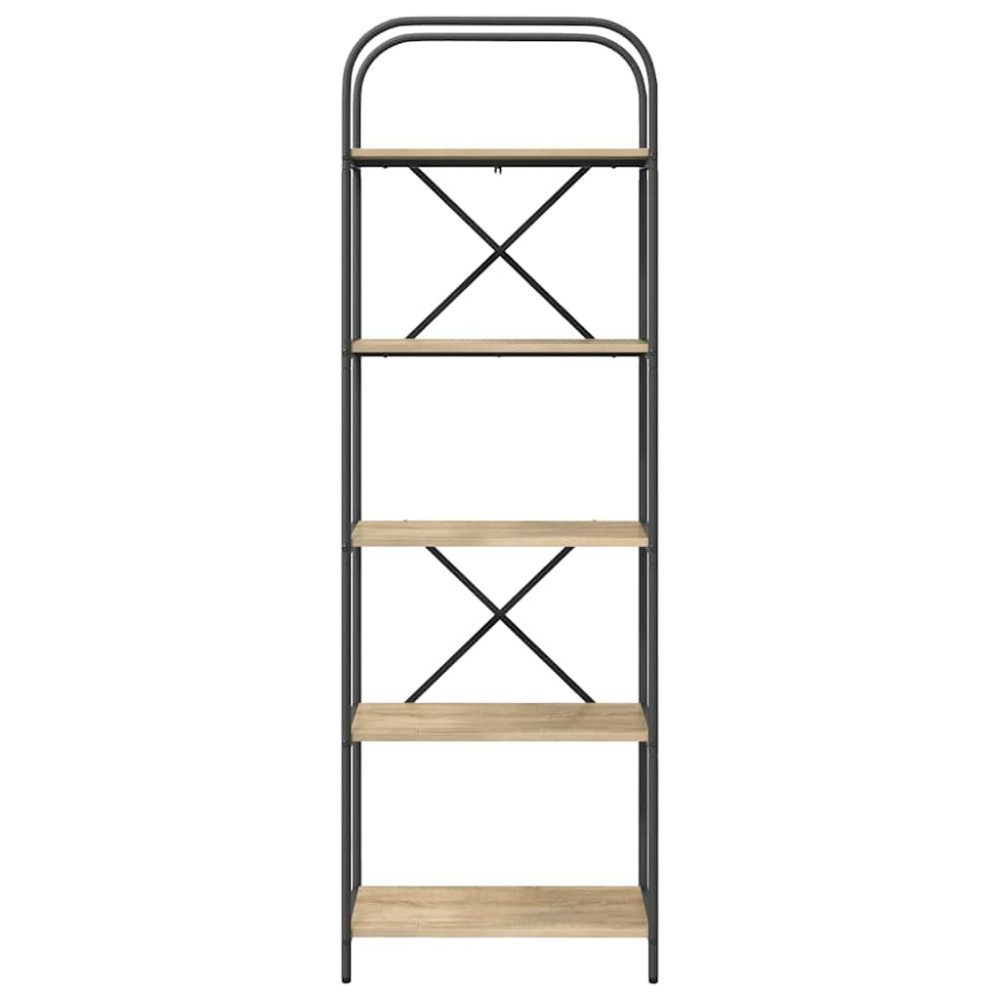 Produktbild för Hyllsystem Sonoma-ek 60 x 30 x 183 cm Konstruerat trä
