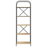 Produktbild för Hyllsystem Sonoma-ek 60 x 30 x 183 cm Konstruerat trä