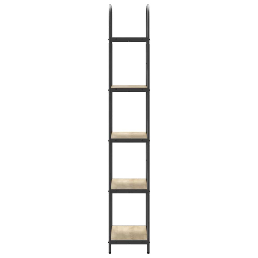 Produktbild för Hyllsystem Sonoma-ek 60 x 30 x 183 cm Konstruerat trä