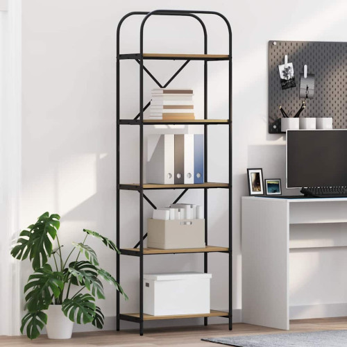 vidaXL Hyllsystem Artisan Ek 60 x 30 x 183 cm Konstruerat trä