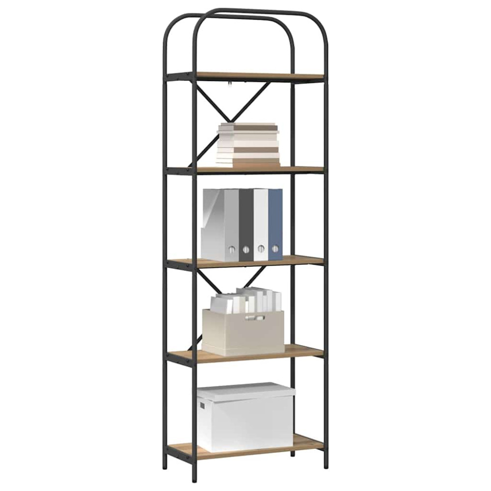 Produktbild för Hyllsystem Artisan Ek 60 x 30 x 183 cm Konstruerat trä