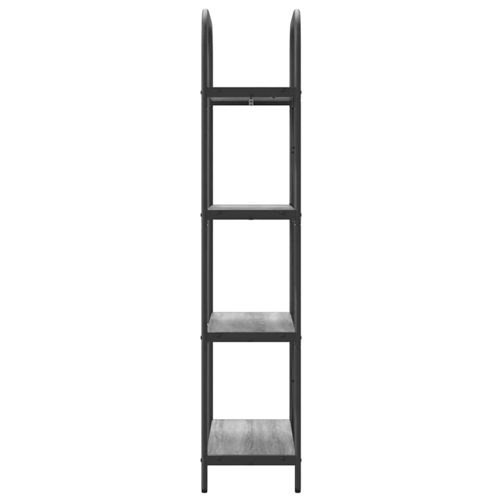 Produktbild för Hyllsystem Grå Sonoma 60 x 30 x 146 cm Konstruerat trä