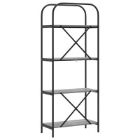 Produktbild för Hyllsystem Grå Sonoma 60 x 30 x 146 cm Konstruerat trä