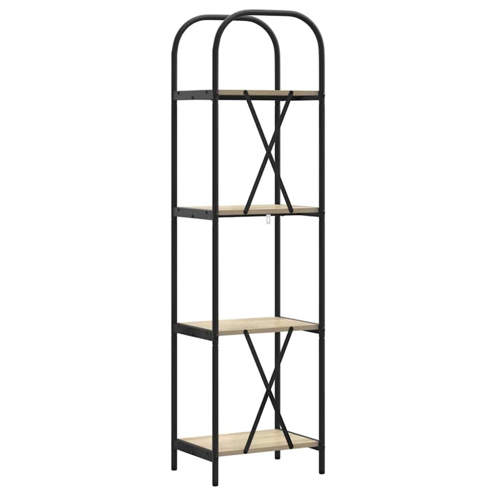 Produktbild för Hyllsystem Sonoma-ek 40 x 30 x 146 cm Konstruerat trä