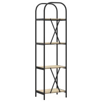 Produktbild för Hyllsystem Sonoma-ek 40 x 30 x 146 cm Konstruerat trä