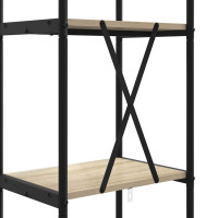 Produktbild för Hyllsystem Sonoma-ek 40 x 30 x 146 cm Konstruerat trä