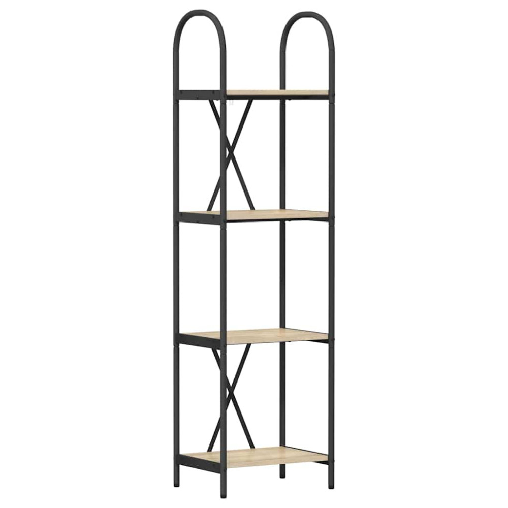 Produktbild för Hyllsystem Sonoma-ek 40 x 30 x 146 cm Konstruerat trä