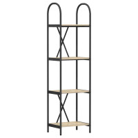 Produktbild för Hyllsystem Sonoma-ek 40 x 30 x 146 cm Konstruerat trä