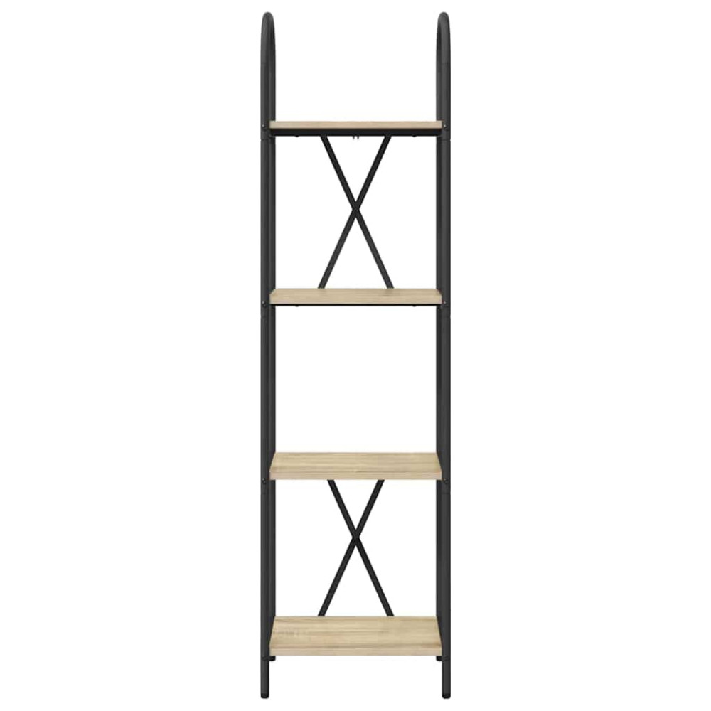 Produktbild för Hyllsystem Sonoma-ek 40 x 30 x 146 cm Konstruerat trä