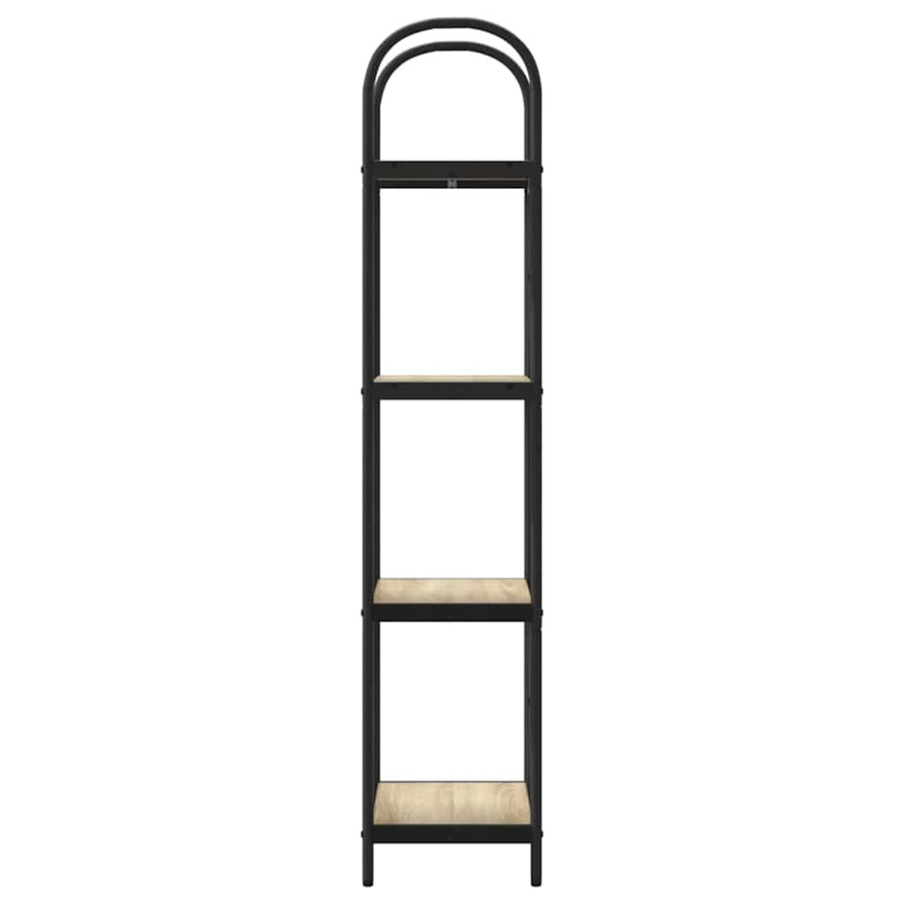 Produktbild för Hyllsystem Sonoma-ek 40 x 30 x 146 cm Konstruerat trä