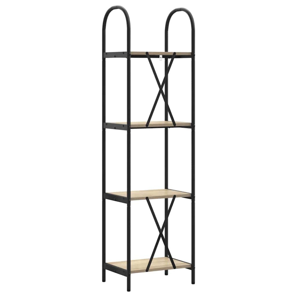 Produktbild för Hyllsystem Sonoma-ek 40 x 30 x 146 cm Konstruerat trä
