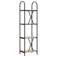 Produktbild för Hyllsystem Sonoma-ek 40 x 30 x 146 cm Konstruerat trä