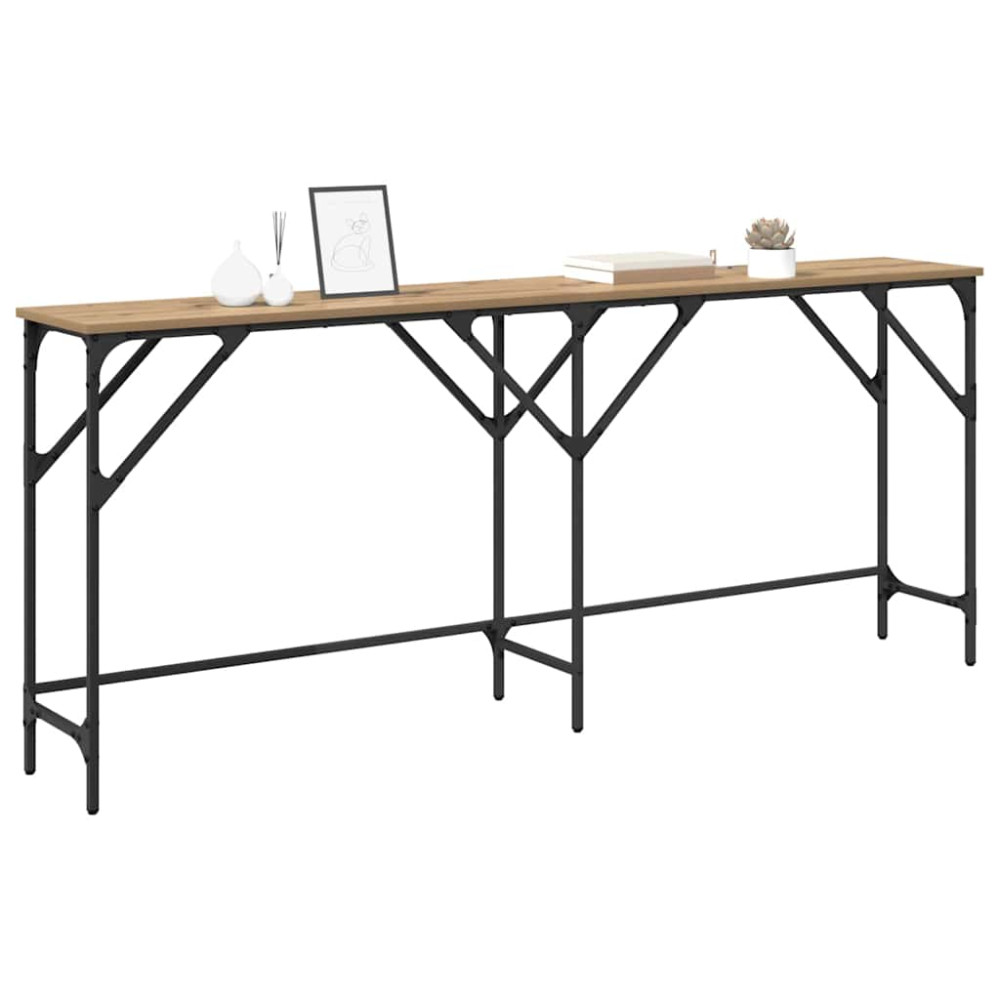 Produktbild för Konsolbord Artisan Ek 180 x 30 x 75 cm Konstruerat trä