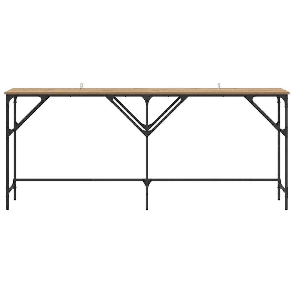 Produktbild för Konsolbord Artisan Ek 180 x 30 x 75 cm Konstruerat trä