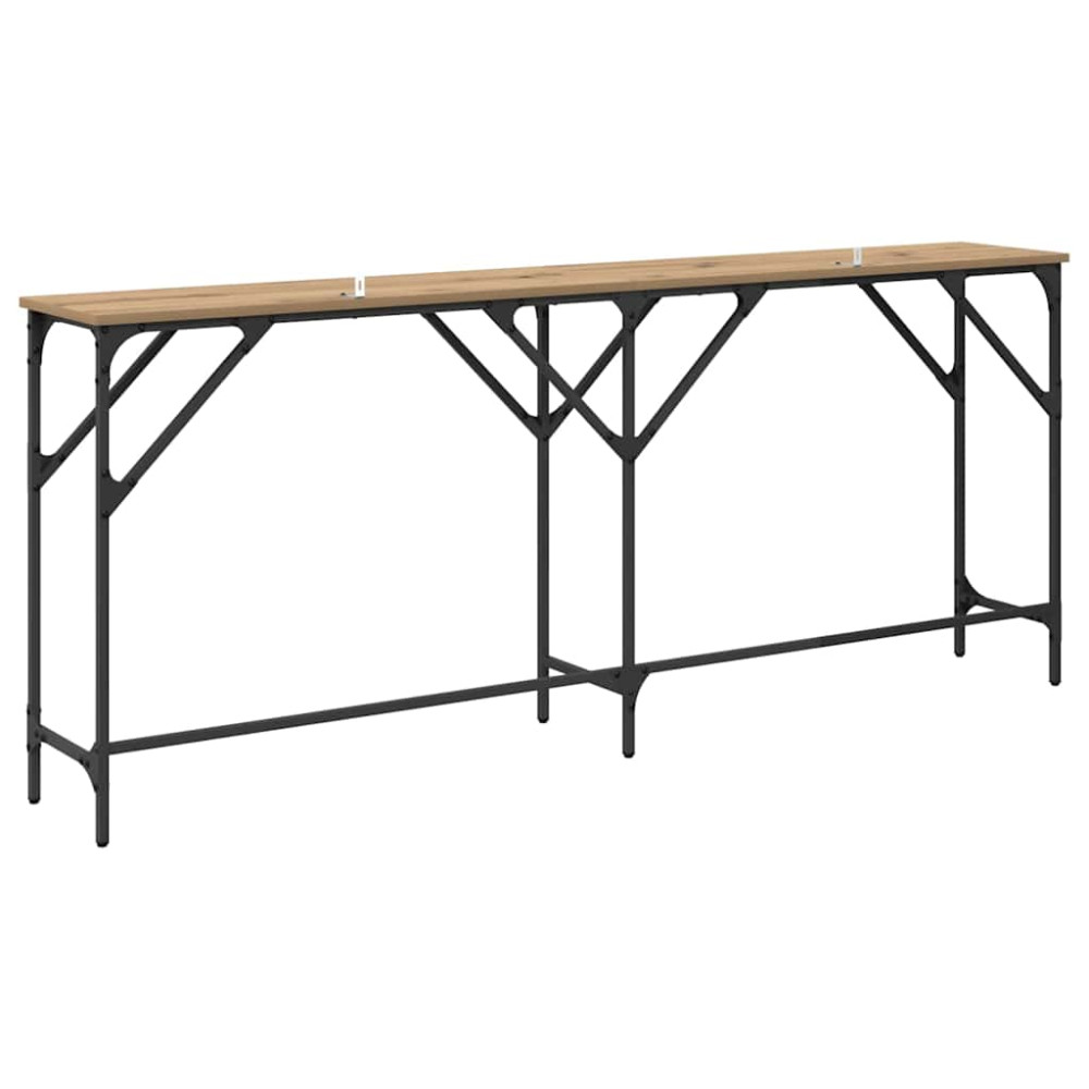 Produktbild för Konsolbord Artisan Ek 180 x 30 x 75 cm Konstruerat trä