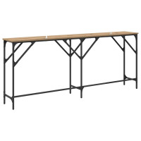 Produktbild för Konsolbord Artisan Ek 180 x 30 x 75 cm Konstruerat trä