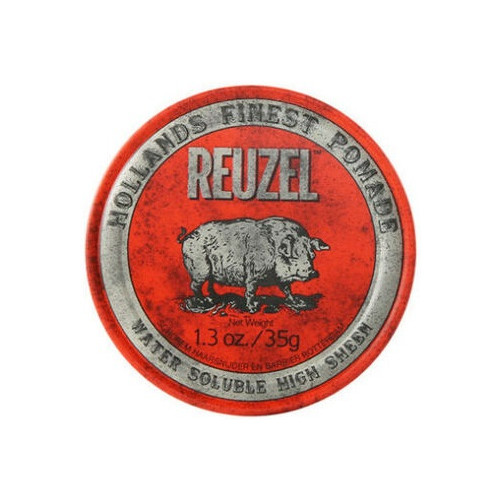 Reuzel REUZEL Styling Red Pomade Water Soluble pomáda na vlasy se středním zpevněním a vysokým leskem pro muže 35g