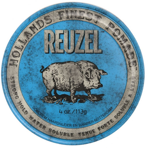 Reuzel REUZEL Styling Blue Pomade Strong Hold pomáda na vlasy se středním zpevněním a leskem pro muže 113g