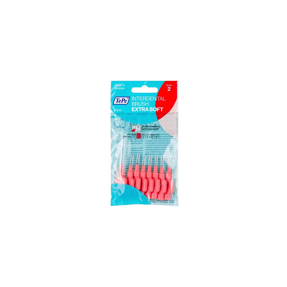 Produktbild för TePe Extra Soft interdental brushes 0,5mm 8 ks