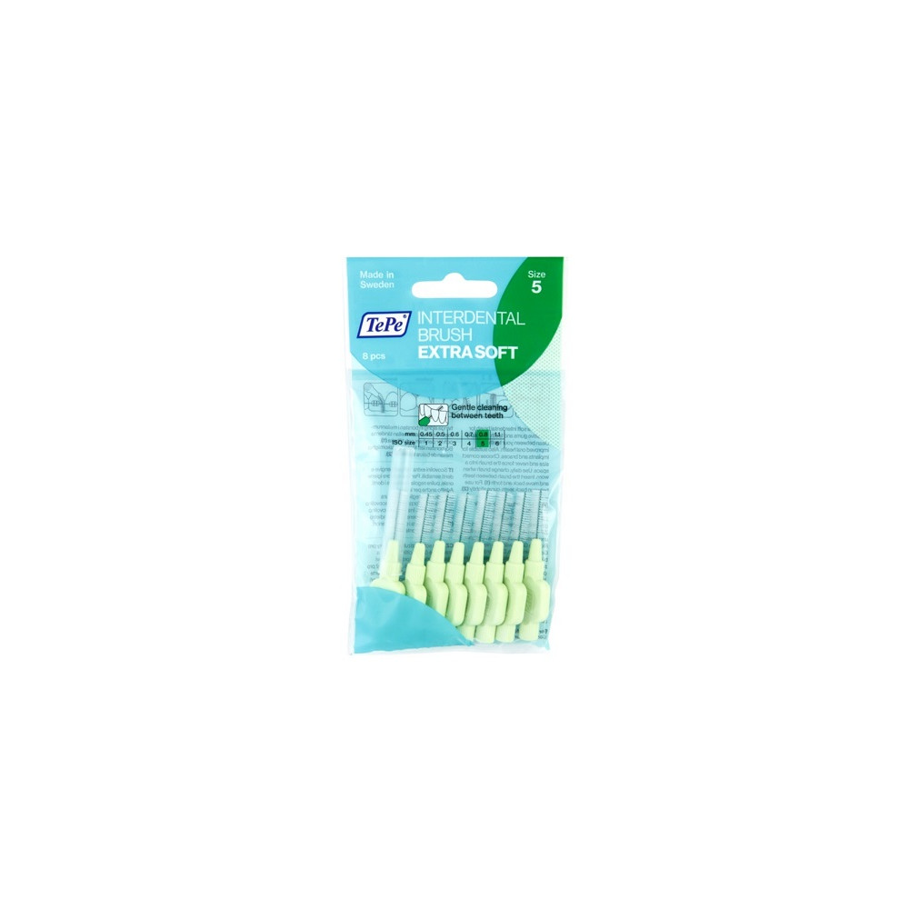 Produktbild för TePe Extra Soft interdental brushes 0,8mm 8 ks