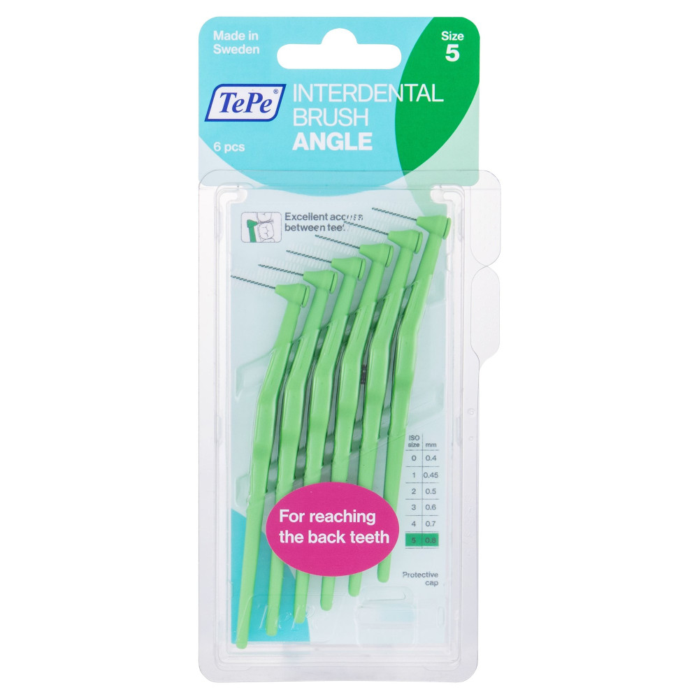 Produktbild för TePe Angle interdental brushes 0,8mm 6 ks